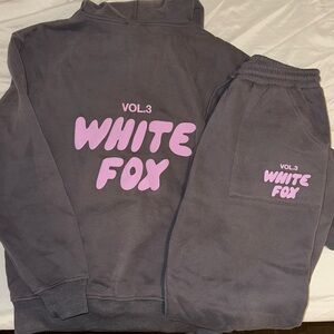 White Fox Sweat Set